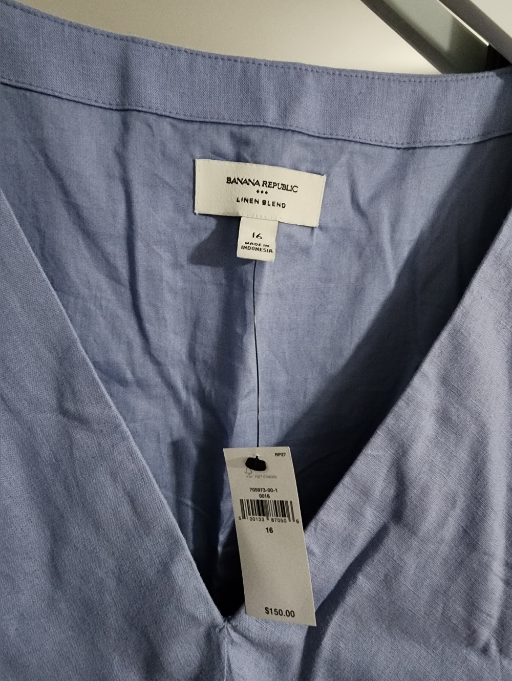 NWT Banana Republic Linen blend summer dress - Size 16
